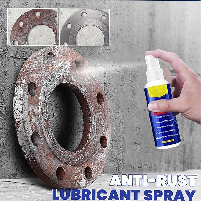 Rust Remover, 2026 Upgrade Rust Remover for Metal, Anti-Rust Lubricant Spray,Multi-Purpose Lubricant Rust Remover Spray For Vehicles, Tools, Chains (3set)