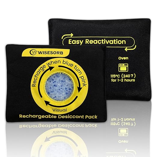 Wisesorb 30 Packs 100 Gram Silica Gel Packets, Desiccant Packs for Storage, Moisture Absorber Packs for Moisture Control