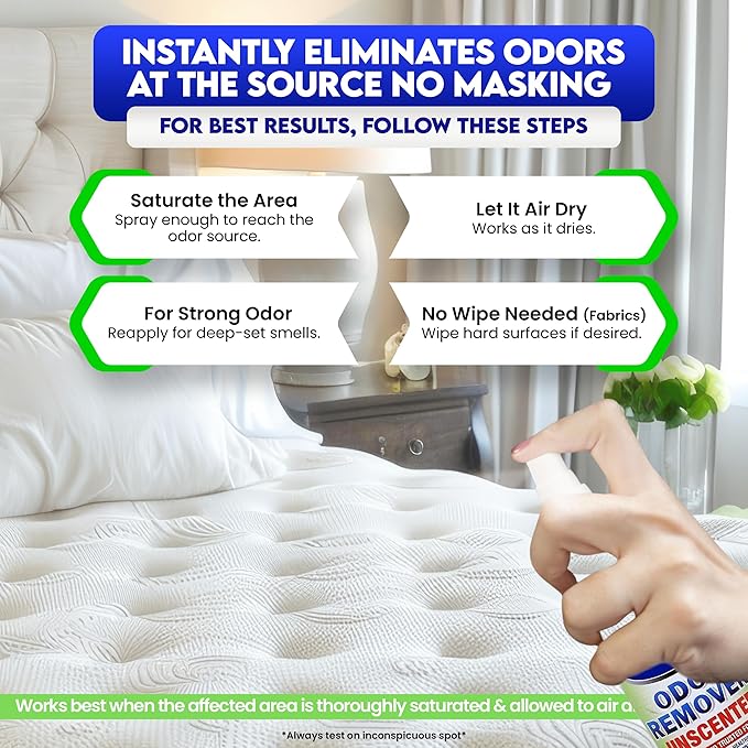 ZORBX Unscented Odor Eliminator for Strong Odor 3 items Bundle: 16 Oz + 7.5 Oz + 2 Oz - Used in Hospitals & Healthcare Facilities - Fast-Acting Odor Remover Spray for Dog, Cat, House & Carpet