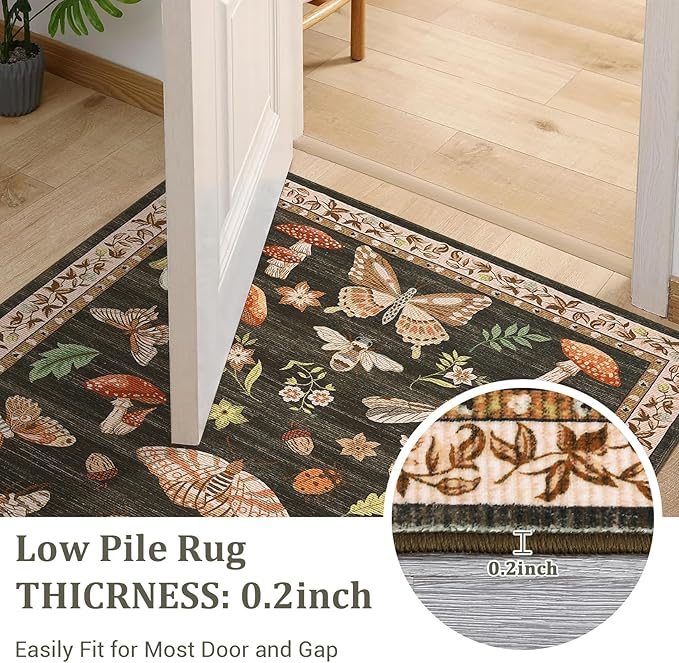 Anime Girl Pictures Door Mat Non-Slip Washable Doormats Entrance Mat Crystal Velvet & Natural Rubber Doormat Soft Low Pile Throw Rug for Indoor Outdoor Entryway 20in*32in
