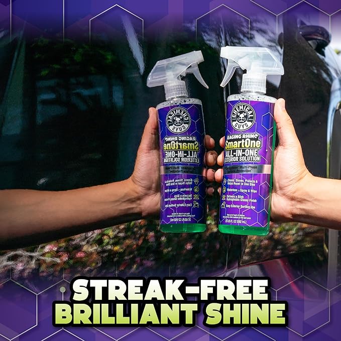 Chemical Guys Raging Rhino Waterless Car Wash, Quick Detailer Spray And Wipe Exterior Cleaner, 2 Pack, 20 Oz Each