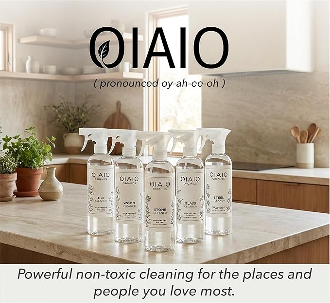 Non-Toxic Bathroom Tile Cleaner - Natural Organic Ingredients that Truly Perform - 24oz - Light Coconut, Citrus & Wood Scent