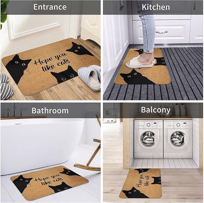 Welcome Glad to See Your Back, Funny Chiropractor Doormat, Welcome Mat, Funny Door Mat,Business Doormat,Chiropractor Gift,Chiropractic Decor Home Kitchen Balcony Decoration 16x24 Inch