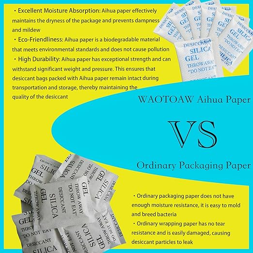 Silica Gel Packs, 100 Pcs 2 Gram Desiccant Packets for Moisture Control, Food Grade Moisture Absorbers for Storage