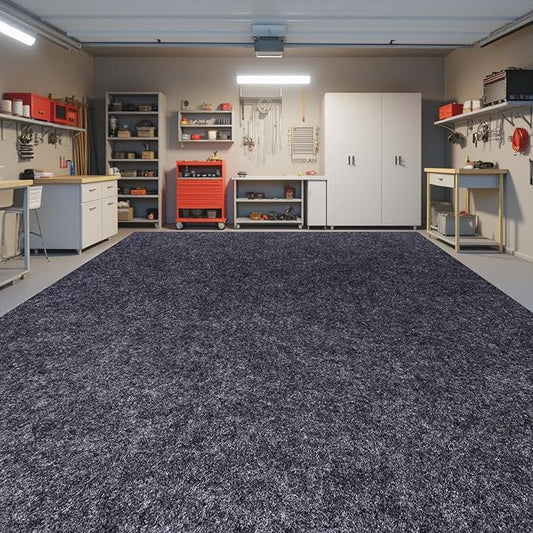 Extra Large Garage Floor Mat 8.8 x 22 Ft - Waterproof Parking Mats, Anti-Slip Backing Oil Absorbent Surface, Reusable Washable Floor Protector for Garage, Driveway, Workshop, SUV