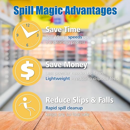Spill Magic All-Purpose Absorbent Powder, 3 lb Bag