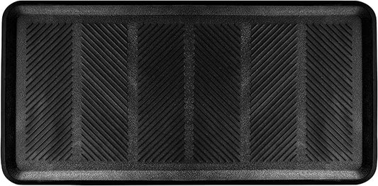 SafetyCare Rubber Shoe & Boot Tray - Multi-Purpose - 32 x 16 Inches - 1 Mat