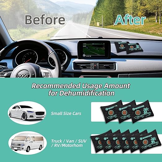 Wisesorb 40 Gram Gun Safe Dehumidifier Camouflage, Rechargeable Desiccant Canister Dehumidifier Bags, Reusable Silica Gel Packets Moisture Absorbers for Car, Bathroom, Basement [10 Pack]