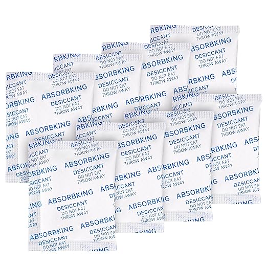 Absorbking Desiccant Packs – 5 Gram 220 Packs Moisture Absorbers, Food Grade Desiccant with Color Indicating, Premium Desiccant Packs for Storage, Great for Spices, Foods, Electronics, Jewelry