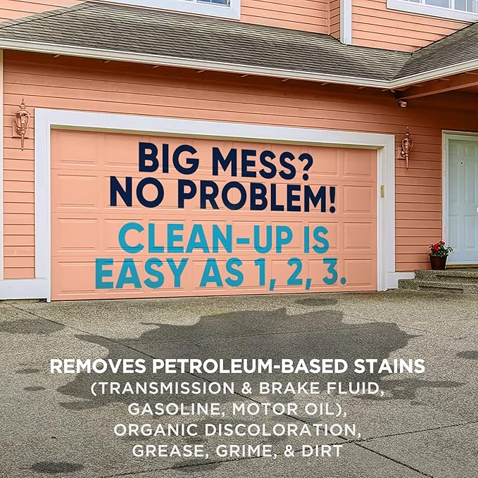 Dumond Smart 'n Easy Concrete Oil, Grease & Stain Remover, Cleans Grime, Dirt & Petroleum-Based Messes from Porous Masonry Surfaces, Garage Floors, Sidewalks, Driveways & More, 22oz Spray