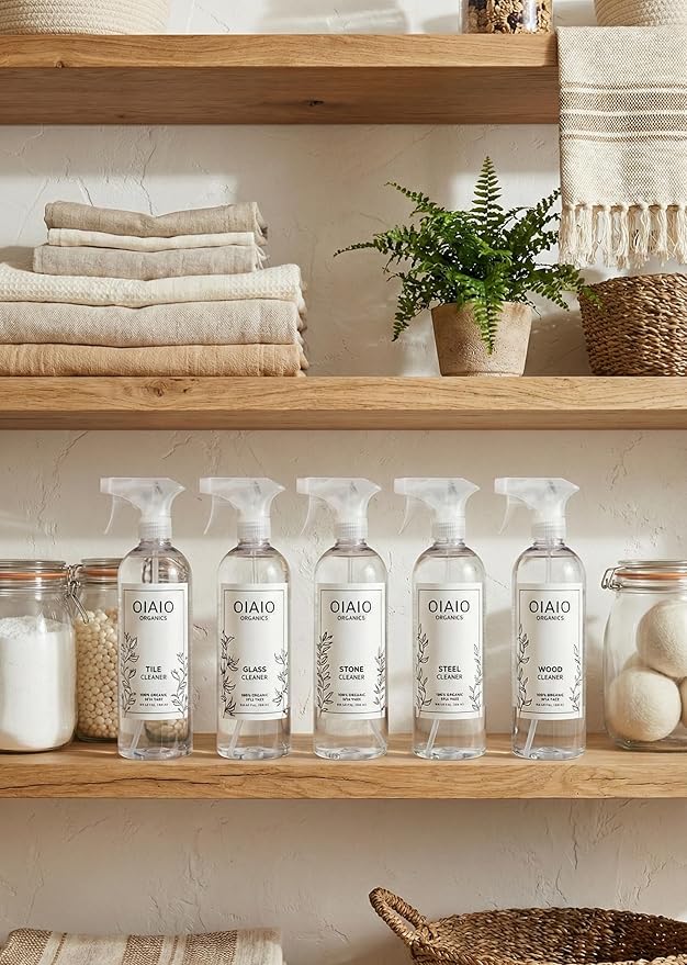 Non-Toxic Bathroom Tile Cleaner - Natural Organic Ingredients that Truly Perform - 24oz - Light Coconut, Citrus & Wood Scent