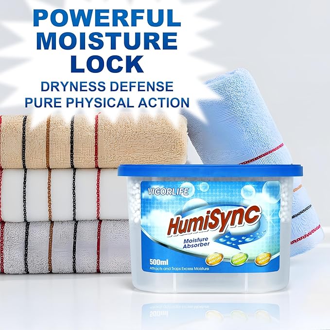 Moisture Absorber 6 Pack, 10.5 Oz Portable Humidity Absorber Boxes for Your Bathroom, RV & Car Moisture Control, Dehumidifiers Attracts Extra Moisture for Closet, Unscented