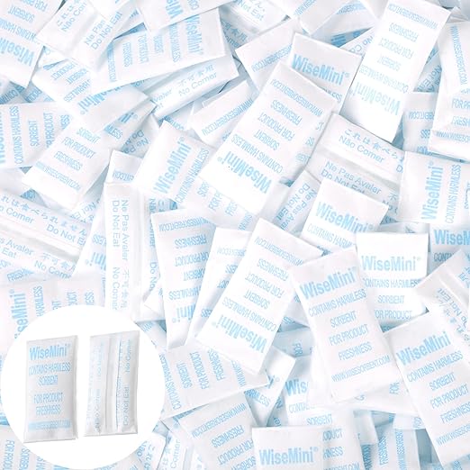 Wisesorb 0.25 Gram 3000 Pack Silica Gel Packets, Dessicant Packets, Silica Gel Packs, Moisture Absorbers for Food Storage, Food Safe Desiccant Dehumidifiers