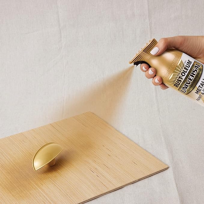 Rust-Oleum 245221 Universal All Surface Metallic Spray Paint, 11 oz, Pure Gold