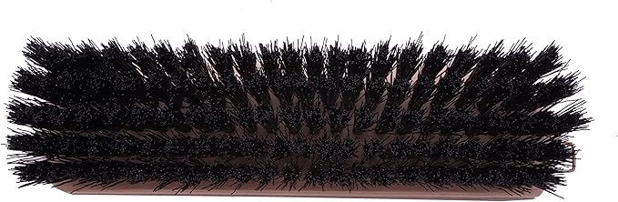 Konex Shoe Brush - Natural Beechwood Handle Handcrafted Wooden Shoe Cleaning Brush - Thick Synthetic Konex Fiber Bristle - Shoe Brushes for Cleaning with Quick and Lasting Use