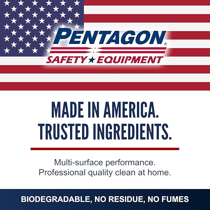 PENTAGON SAFETY EQUIPMENT 32oz Non-Toxic All Surface Cleaner Spray, Streak-Free & Alcohol-Free, Cleaner for Electronics, Wood, Glass, Kitchen & Bathroom, Kid-Safe Formula, Made in USA