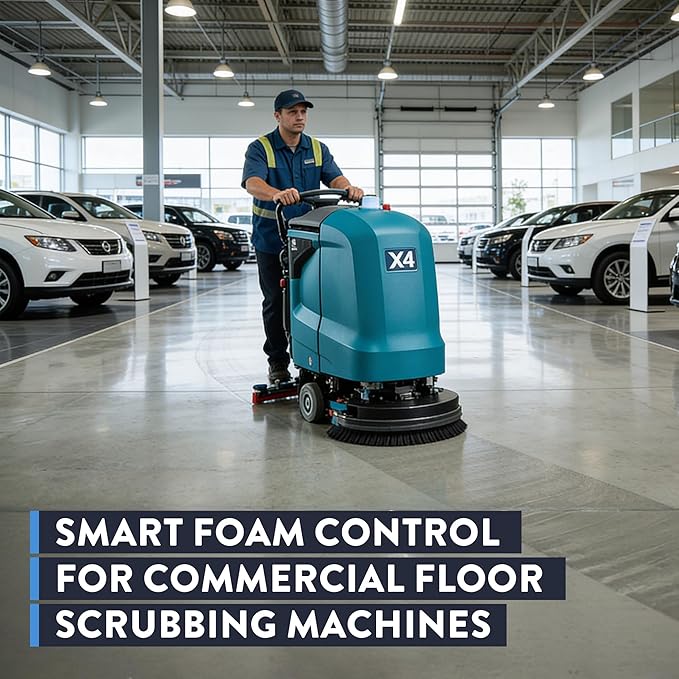 Scrubbles Low Foaming Automatic Floor Cleaner, Industrial Strength Concentrate - Deep Cleaning Solution for Concrete Floors, 2oz Per Gallon of Hot Water, 5 Gallons