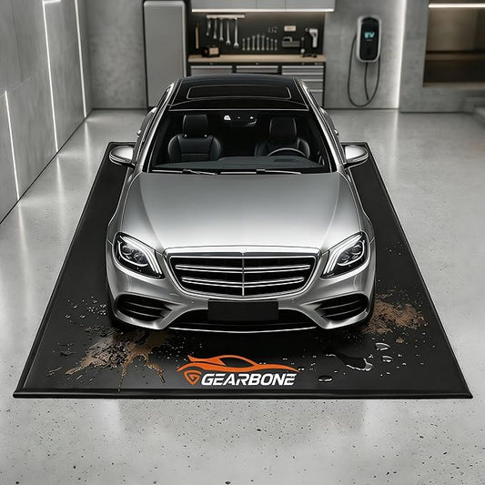 Containment Mat for Garage Floor 8’6” x 20’' – Heavy-Duty PVC Non-Slip Waterproof Parking Mat, Protects from Snow, Oil & Mud, Fits Cars, SUVs & Trucks, Heavy Duty Floors Mats