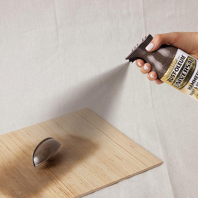Rust-Oleum 258199-6PK Universal All Surface Hammered Spray Paint, 12 oz, Dark Bronze, 6 Pack