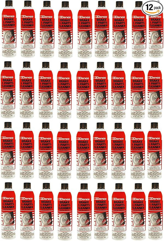 Denco #1930 Brake & Parts Cleaner Spray, Non-Chlorinated, Fast-Drying Degreaser, Low Odor Aerosol, 15.3oz (13oz net wt) (Case of 36)