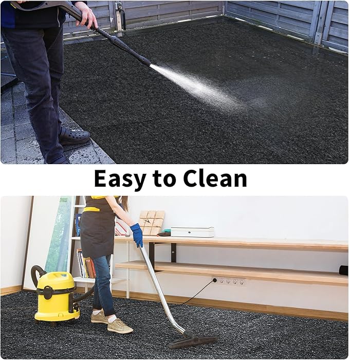 MABOZOO Garage Floor Mat 8.8 x22 Ft, Extra Large Garage Carpet Rug, Reusable Absorbent Oil Spill Mat, Washable Parking Flooring Rug for Under Car, Protects from Spills, Drips and Stains