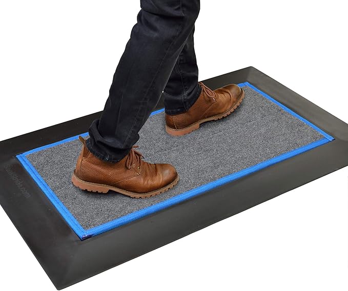 Shoe Sanitizing - Low Profile Mat - 1/2" Deep (Blue)