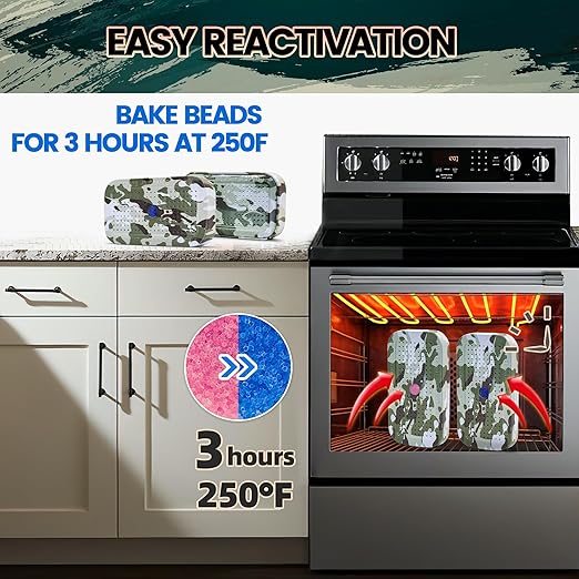 Wisesorb 1 Pack Gun Safe Dehumidifier 40 Gram Reusable Indicating Silica Gel Desiccant Canister- Camouflage Rechargeable Humidity Moisture Absorbs for Car Closet Cabinet Storage Box