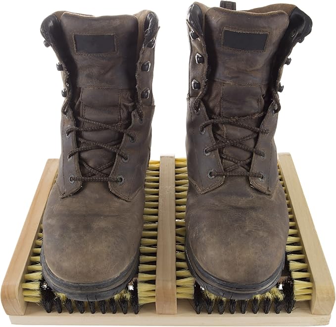 Boot and Shoe Cleaner Scrubber Brush Scraper Mat for Home Entryways, Mud Room, and Garages By Stalwart (Doormats for Removing Dirt, Mud, and Grass)