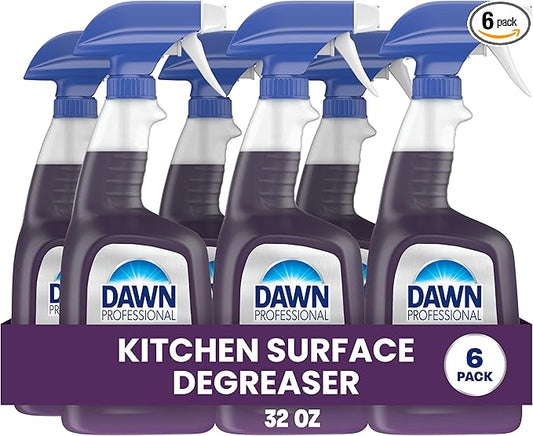 Dawn PRO Kitchen Surface Degreaser, Bulk Cleaning Spray for Oil and Grease Buildup in Commercial Kitchens, 32 fl oz (Case of 6)