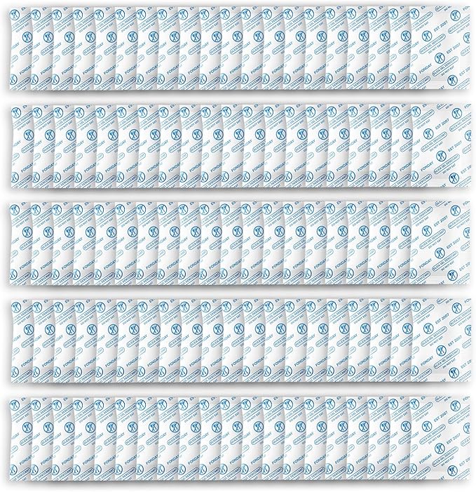2g x 500 Packs Fonday Food Grade Silica Gel Desiccants Packs Moisture Absorbers Dehumidifier for Food Storage, Electronics, 3D Filament & Safes