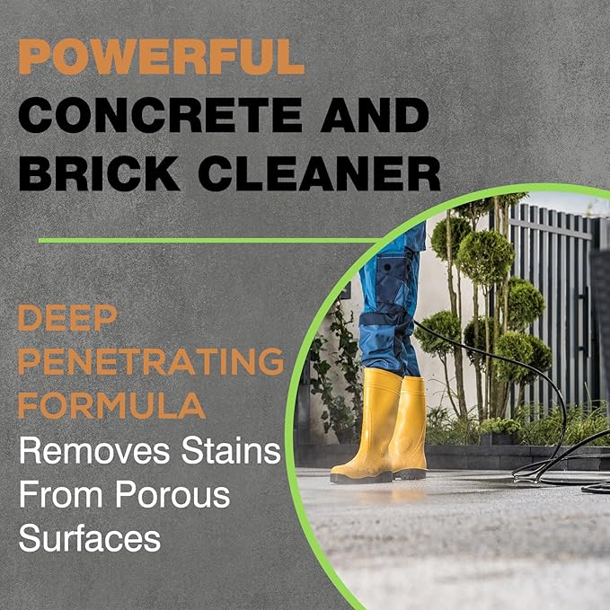 Concrete Oil Stain Remover (7.1 OZ) – Waterless Oil Stain Cleaner for Concrete – for Driveway, Garage, Basement, and Walkway Surfaces – Up to 20 sq. ft.