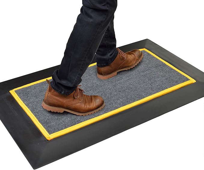 Shoe Sanitizing - Low Profile Mat - 1/2" Deep (Yellow)