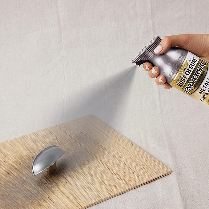 Rust-Oleum 262662-6PK Universal All Surface Metallic Spray Paint, 11 oz, Dark Steel, 6 Pack
