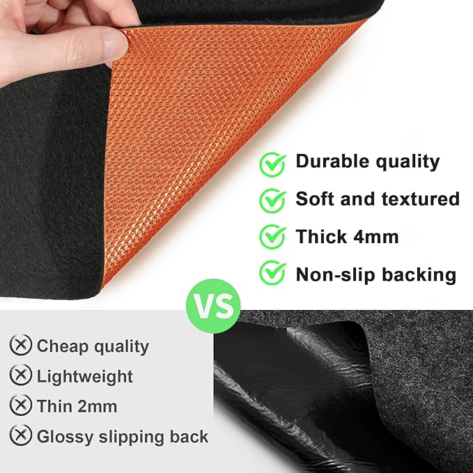 20' x 7'4" Garage Floor Mats - All-Weather Garage Floor Mats for Under Car, Absorbent Oil Spill Mat, Anti-Slip Garage Carpet, Reusable Garage Mats with Waterproof Backing, Garage Car Mat & Floor Rug