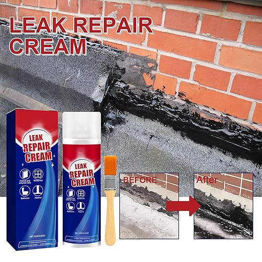 Liquid Sealer – Roof Coating, Waterproof Agent | Liquid Gap Filler for Tile Gutter Concrete Bathroom Wall Leak Protection Outdoor Floor Crack Repair Long-Lasting Seal Exterior Interior Fix