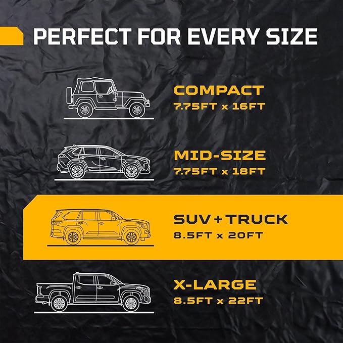 AutoFloorGuard Garage Containment Floor Mat for SUVs & Truck Vehicles, 8'6" x 20', AFG8520 - Heavy-Duty Car Parking Flooring, Accessories, and Equipment