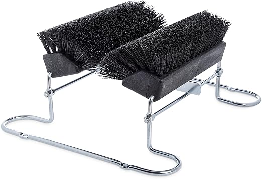 SPARTA Boot and Shoe Cleaning Brush 16.5" x 14.75" x 7", 6 lbs with Scraper for Heavy-Duty Dirt and Mud Remover at Homes, Farms, and Worksites, Polypropylene (Pp), Black
