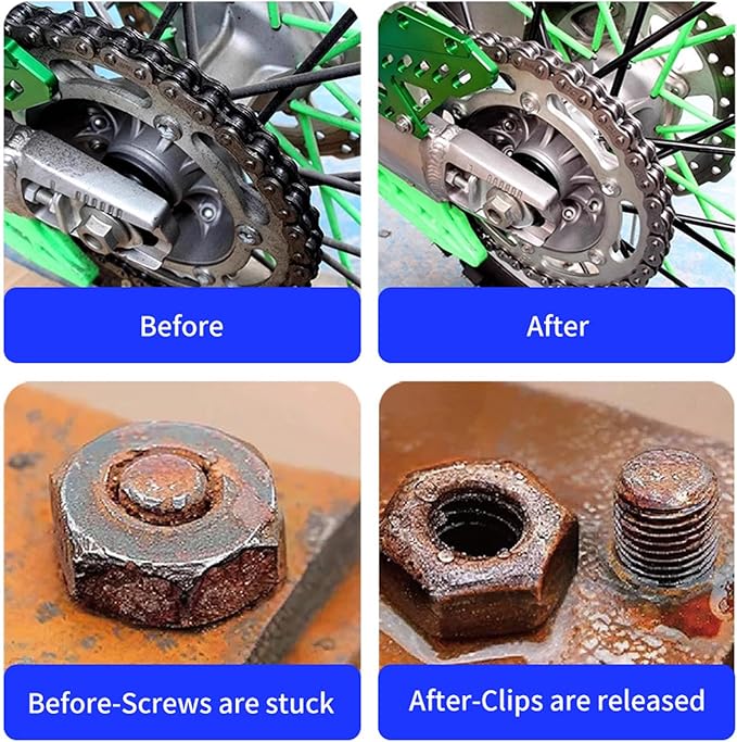 Rust Remover, 2026 Upgrade Rust Remover for Metal, Anti-Rust Lubricant Spray, Multi-Purpose Lubricant Rust Remover Spray for Cars, Tools, Chains (3PCS)