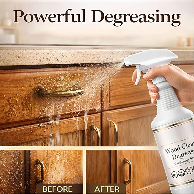 Purevive Wood Cleaner,Purevive Wood Floor Cleaner Spray,Hardwood Floor Furniture Polish and Restore Spray,Purevives Heavy Duty Degreaser for Wood-Cabinets Restores Shine (3PCS)