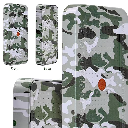 Wisesorb 100 Gram Camouflage Gun Safe Dehumidifier Silica Gel Canister Rechargeable Dehumidifier Desiccant Reusable Indicating Desiccant Moisture Absorber with Visible Window [6PACK]