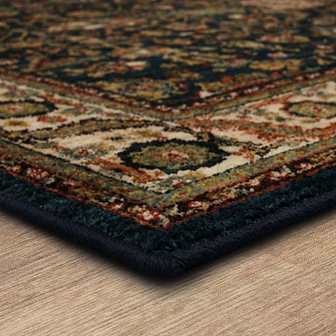 Mohawk Home Celine Traditional Ornamental Royal Blue 2' X 4' Area Rug Perfect for Living Room, Dining Room, Office, Kitchen, Entryway, Hallway