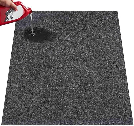 VEVOR Garage Floor Mat, 7.5'x20' Oil Spill Mat Waterproof Protection from Water Snow Rain Mud and Oil for Under Car, Non-Slip Containment Mat with TPE Anti-Leak Backing & Easy Clean & Cuttable