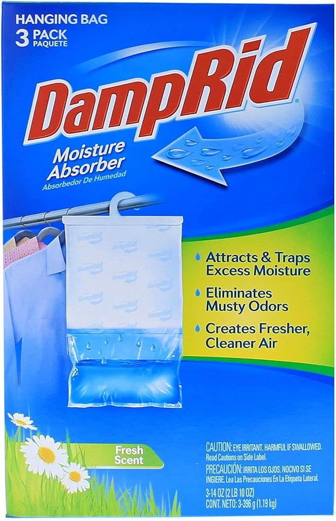Damprid, Moisture Absorber Absorbedor De Humedad, 15.4 Ounce, 3 Count