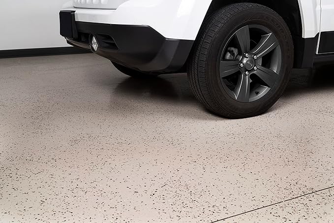 Rust-Oleum 381087 RockSolid Polycuramine Garage Floor Coating, 2.5 Car Kit, High Gloss Modern Greige