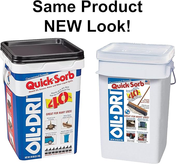 Oil-DRI Maintenance Absorbent, 20 lb, Pail Sponge (Oil Maintenance Absorbent)