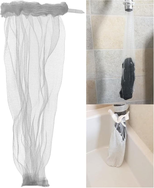 24 Pack Washing Machine Hose Lint Traps Washer Lint Catcher Dog Pet Hair Remover Laundry Lint Mesh Filters with Cable Ties