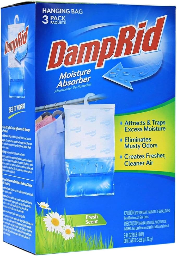 Damprid, Moisture Absorber Absorbedor De Humedad, 15.4 Ounce, 3 Count