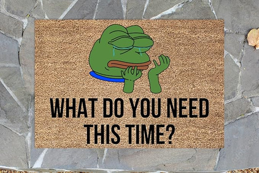 What You Need This Time Welcome Mats, Porch Decorations, Housewarming Gifts Home Decoration Fun Door Mat 30x18in