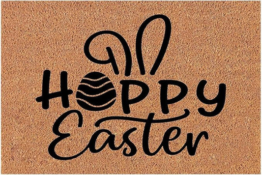 Welcome Mats for Front Door Entry Happy Easter Cute Bunny Doormat Housewarming Wedding Gift Funny Mat Doormat Non Slip Mat for Home Rugs Patio 18x30 inch