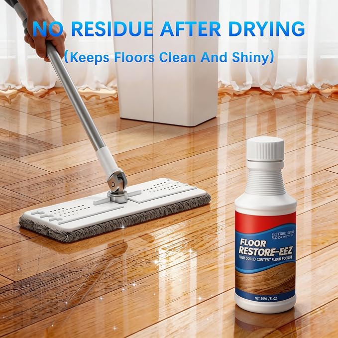 2pcs Floor Restore Cleaner. Floor Restorer & Polish for Tile, Shine Wood, Laminate, Bamboo - Flooring Protection Agent.